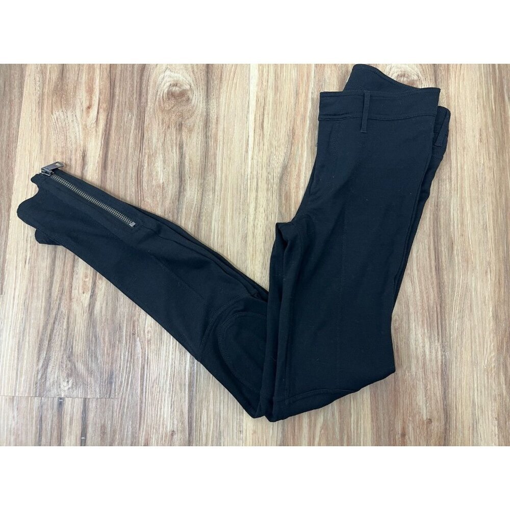 Burberry Women’s Equestrian Legging Pants Trousers Ankle Zip Black Medium